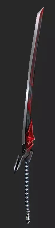 Pack With 30 Fantasy Swords - Part 06 Low-poly 3D model_2