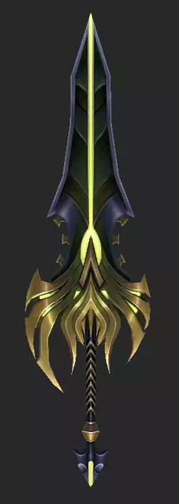 Pack With 30 Fantasy Swords - Part 05 Low-poly 3D model_6