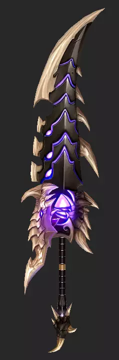 Pack With 30 Fantasy Swords - Part 05 Low-poly 3D model_17