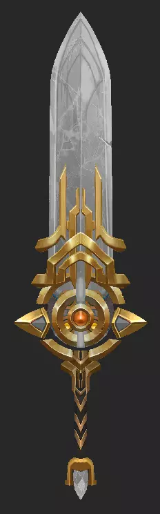 Pack With 30 Fantasy Swords - Part 05 Low-poly 3D model_23