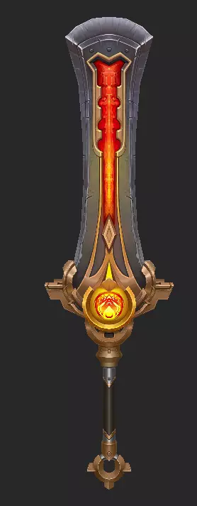 Pack With 30 Fantasy Swords - Part 05 Low-poly 3D model_1