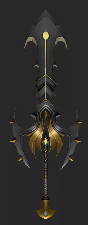 Pack With 30 Fantasy Swords - Part 05 Low-poly 3D model_16