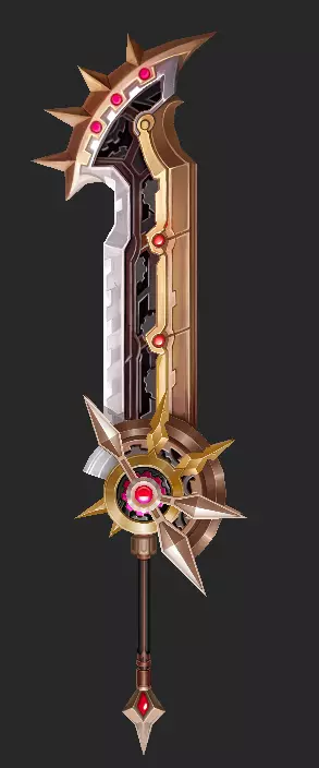 Pack With 30 Fantasy Swords - Part 05 Low-poly 3D model_5