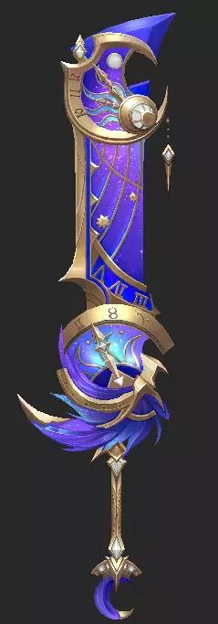 Pack With 30 Fantasy Swords - Part 05 Low-poly 3D model_21