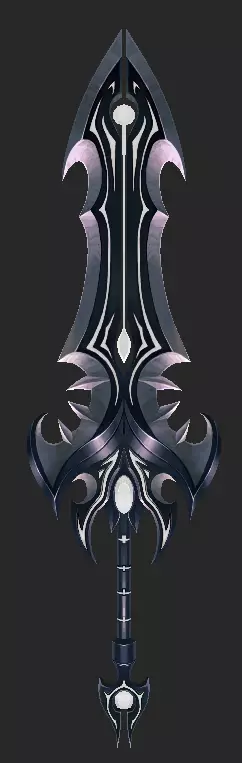 Pack With 30 Fantasy Swords - Part 05 Low-poly 3D model_24