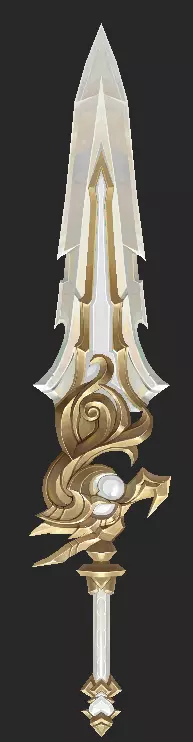 Pack With 30 Fantasy Swords - Part 05 Low-poly 3D model_10