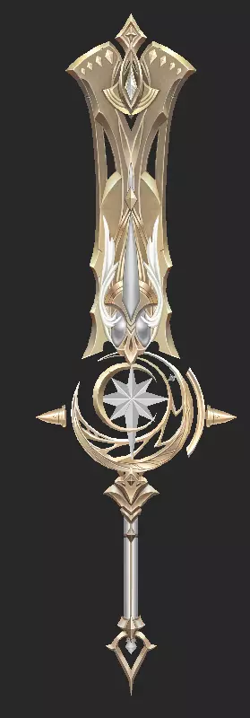 Pack With 30 Fantasy Swords - Part 05 Low-poly 3D model_28