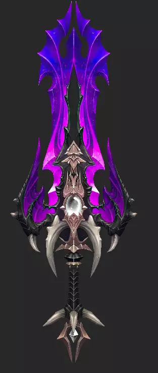 Pack With 30 Fantasy Swords - Part 05 Low-poly 3D model_11