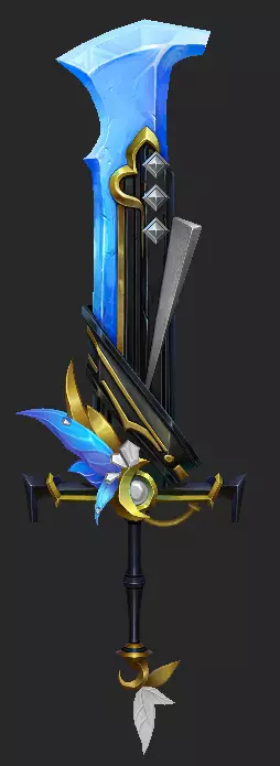 Pack With 30 Fantasy Swords - Part 05 Low-poly 3D model_18