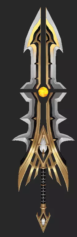 Pack With 30 Fantasy Swords - Part 05 Low-poly 3D model_25