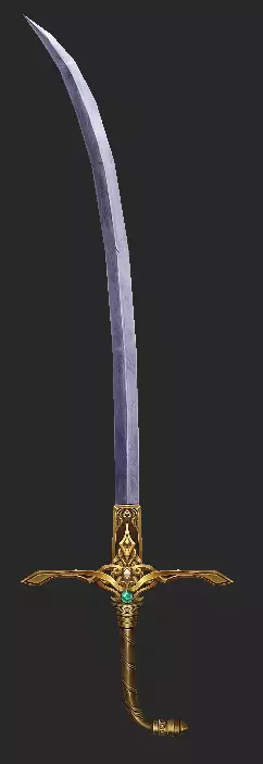Pack With 30 Fantasy Swords - Part 04 Low-poly 3D model_18