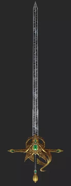 Pack With 30 Fantasy Swords - Part 04 Low-poly 3D model_16