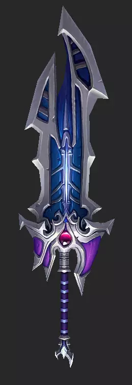 Pack With 30 Fantasy Swords - Part 04 Low-poly 3D model_29