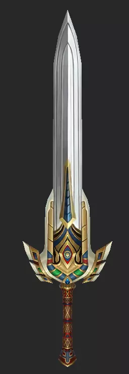 Pack With 30 Fantasy Swords - Part 04 Low-poly 3D model_10