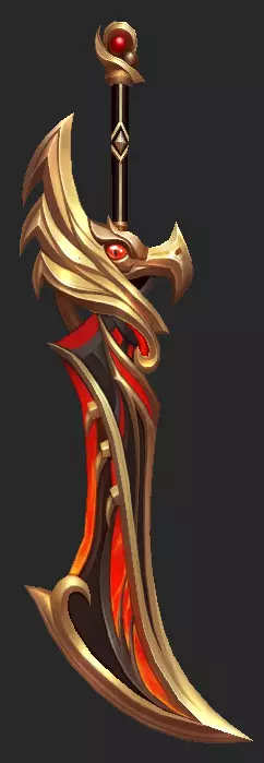 Pack With 30 Fantasy Swords - Part 04 Low-poly 3D model_33