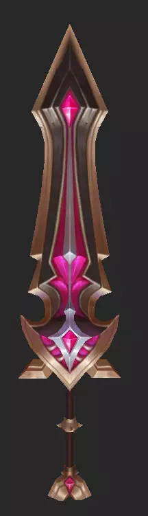 Pack With 30 Fantasy Swords - Part 04 Low-poly 3D model_31