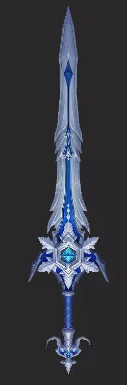 Pack With 30 Fantasy Swords - Part 04 Low-poly 3D model_13