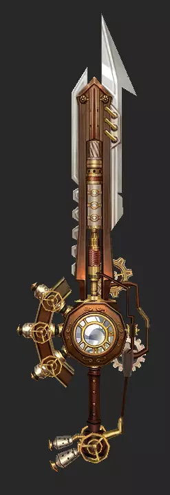 Pack With 30 Fantasy Swords - Part 04 Low-poly 3D model_20