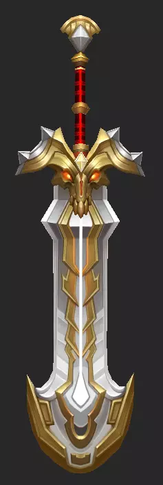 Pack With 30 Fantasy Swords - Part 04 Low-poly 3D model_32