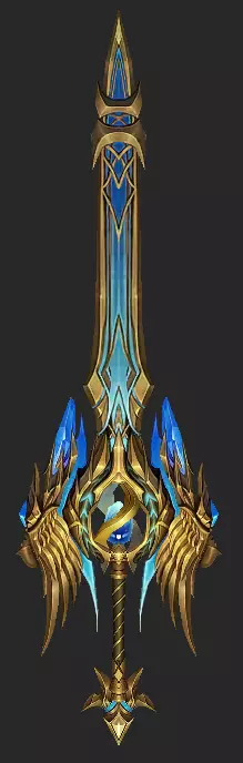 Pack With 30 Fantasy Swords - Part 04 Low-poly 3D model_22