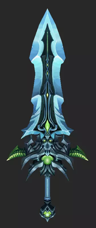 Pack With 30 Fantasy Swords - Part 04 Low-poly 3D model_27