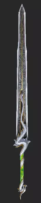 Pack With 30 Fantasy Swords - Part 04 Low-poly 3D model_19