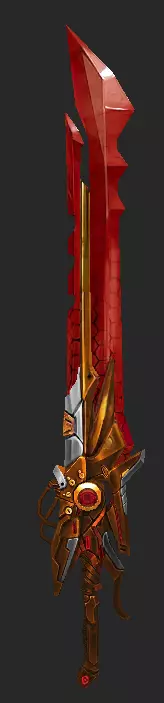 Pack With 30 Fantasy Swords - Part 04 Low-poly 3D model_24