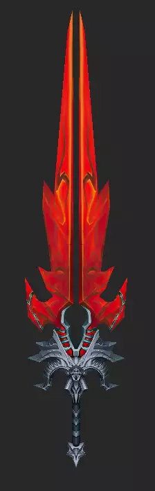 Pack With 30 Fantasy Swords - Part 04 Low-poly 3D model_8