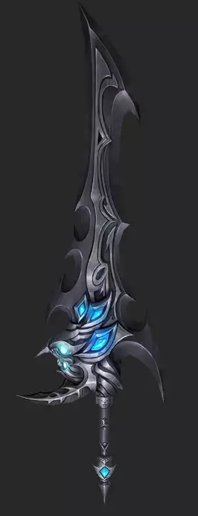 Pack With 30 Fantasy Swords - Part 03 Low-poly 3D model_7