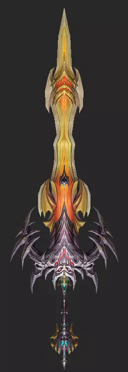 Pack With 30 Fantasy Swords - Part 03 Low-poly 3D model_6