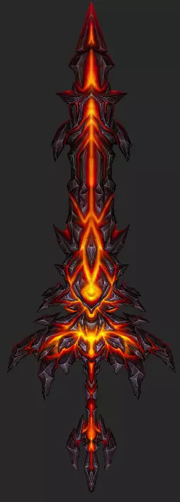 Pack With 30 Fantasy Swords - Part 03 Low-poly 3D model_17