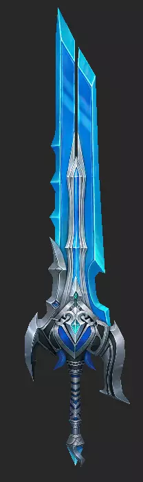 Pack With 30 Fantasy Swords - Part 03 Low-poly 3D model_2