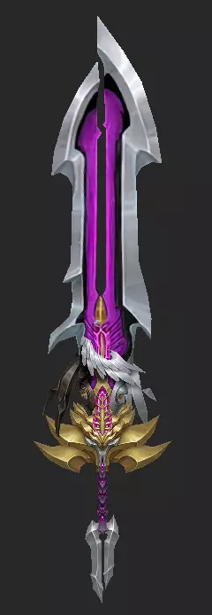 Pack With 30 Fantasy Swords - Part 03 Low-poly 3D model_3