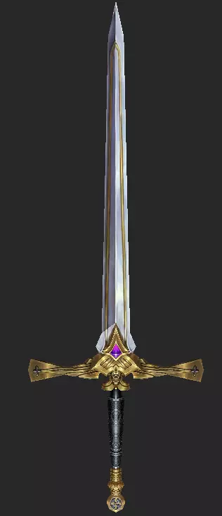 Pack With 30 Fantasy Swords - Part 03 Low-poly 3D model_22