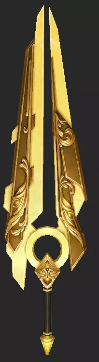 Pack With 30 Fantasy Swords - Part 03 Low-poly 3D model_19