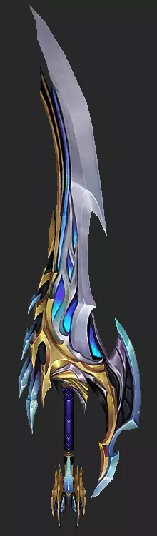 Pack With 30 Fantasy Swords - Part 03 Low-poly 3D model_5