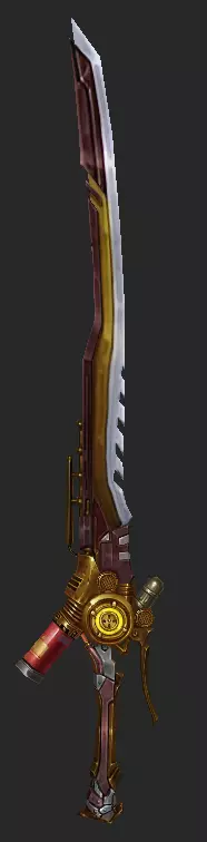 Pack With 30 Fantasy Swords - Part 03 Low-poly 3D model_12