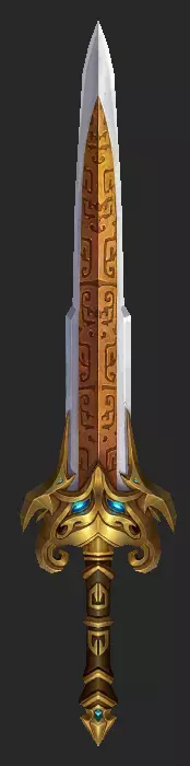 Pack With 30 Fantasy Swords - Part 03 Low-poly 3D model_20