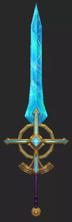 Pack With 30 Fantasy Swords - Part 03 Low-poly 3D model_16