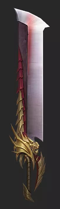 Pack With 30 Fantasy Swords - Part 02 Low-poly 3D model_13