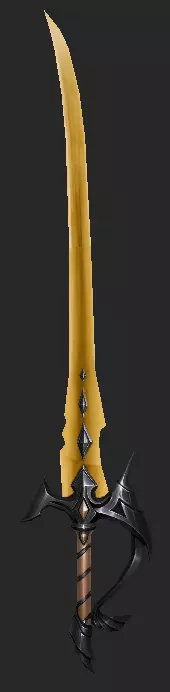 Pack With 30 Fantasy Swords - Part 02 Low-poly 3D model_3