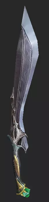 Pack With 30 Fantasy Swords - Part 02 Low-poly 3D model_4