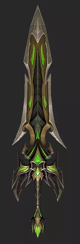 Pack With 30 Fantasy Swords - Part 02 Low-poly 3D model_25