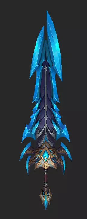 Pack With 30 Fantasy Swords - Part 02 Low-poly 3D model_20