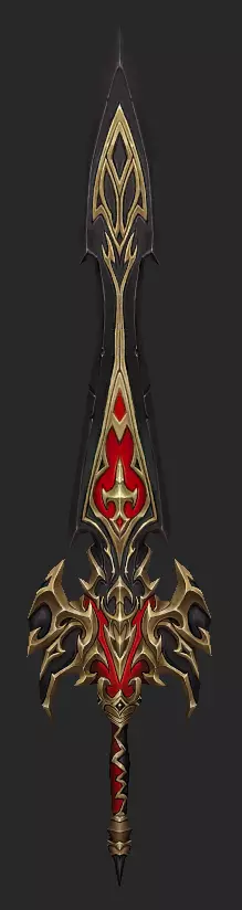 Pack With 30 Fantasy Swords - Part 02 Low-poly 3D model_30