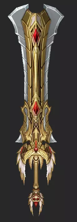 Pack With 30 Fantasy Swords - Part 02 Low-poly 3D model_28