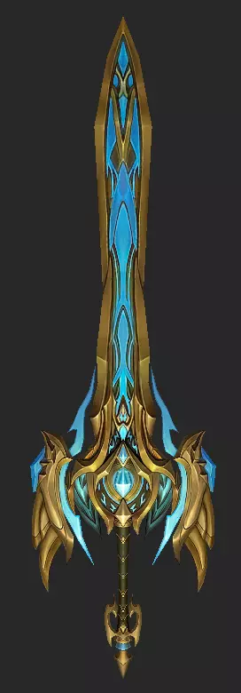 Pack With 30 Fantasy Swords - Part 02 Low-poly 3D model_10