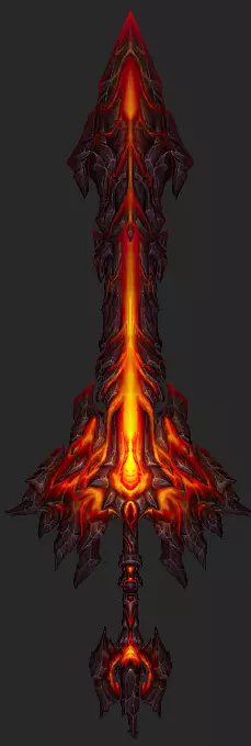 Pack With 30 Fantasy Swords - Part 02 Low-poly 3D model_11