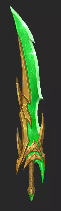 Pack With 30 Fantasy Swords - Part 02 Low-poly 3D model_17