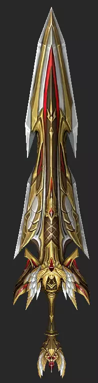 Pack With 30 Fantasy Swords - Part 02 Low-poly 3D model_21